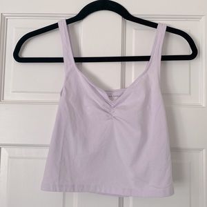 Lavender crop top tank American eagle small